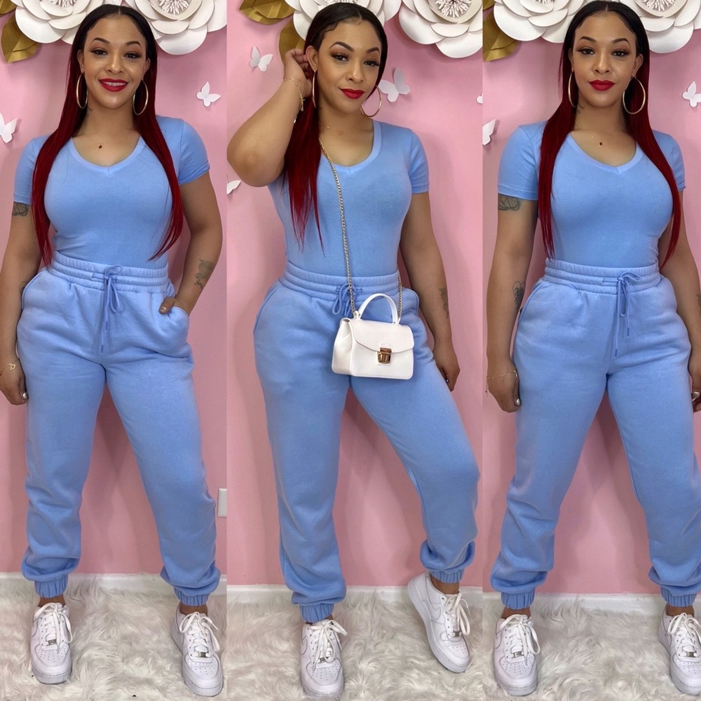 Woman’s 2pc Set-Spring Blue
